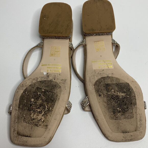 Jeffrey Campbell MADELIA Rhinestone Slip on Sandals - Picture 9 of 10